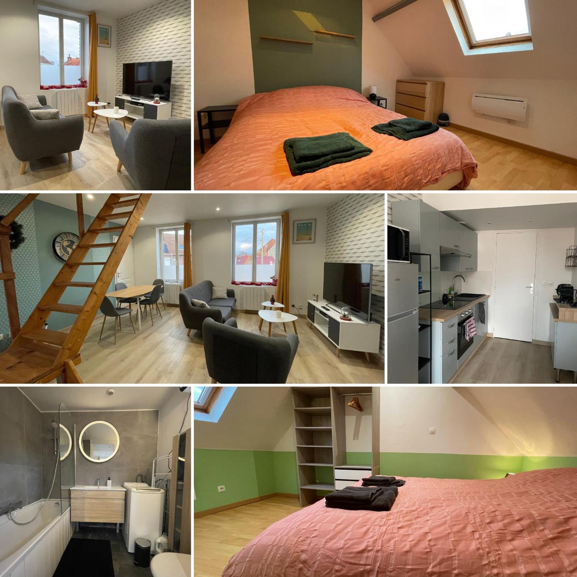 Gite Le Duplex - 5Min De La Gare Vers Lille-Lens-Arras Phalempin Zewnętrze zdjęcie
