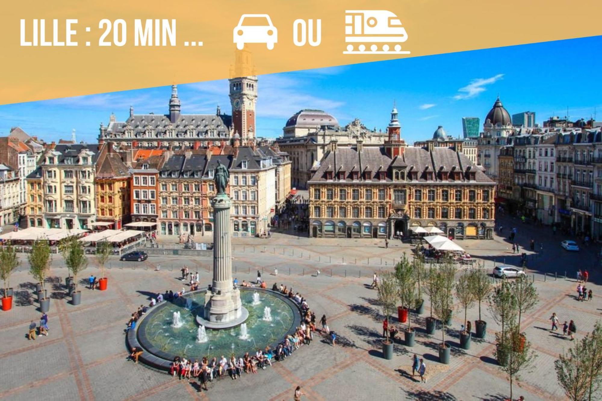 Gite Le Duplex - 5Min De La Gare Vers Lille-Lens-Arras Phalempin Zewnętrze zdjęcie